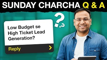 Sunday Charcha Q & A - Umar Tazkeer