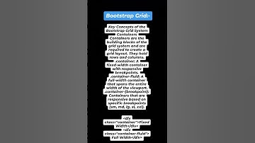 "Mastering Bootstrap Grid: Containers Explained for Responsive Layouts!"