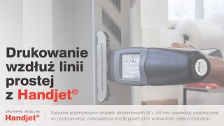 🇵🇱 Drukarka ręczna Handjet® – drukowanie wzdłuż linii prostej