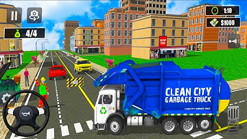 Garbage Truck Driver 2020: Trash Dump Cleaner - Garbage Truck Simulator - Gameplay Android FHD