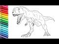 Kid Dinosor Drawing : How To Draw T-Rex for Kids - Drawing and Coloring Dinosaur ... - Drawing dinosaurs drawing tools drawing apps warming up triceratops brontosaurus tyrannosaurus a step by step dinosaur drawing guide for kids.