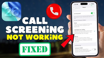 How to Fix Call Screening Not Working iOS 26 I Fix Call Screening Not Showing!