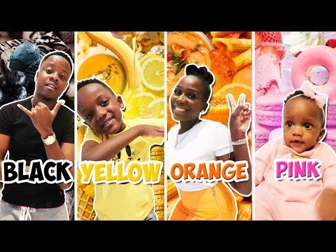 Last to STOP Eating Their COLORED Food WINS $10,000 Challenge