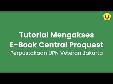 Panduan Akses Ebook Central Perpustakaan UPN Veteran Jakarta