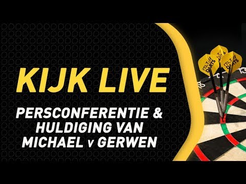 KIJK LIVE - Persconferentie en huldiging Michael van Gerwen
