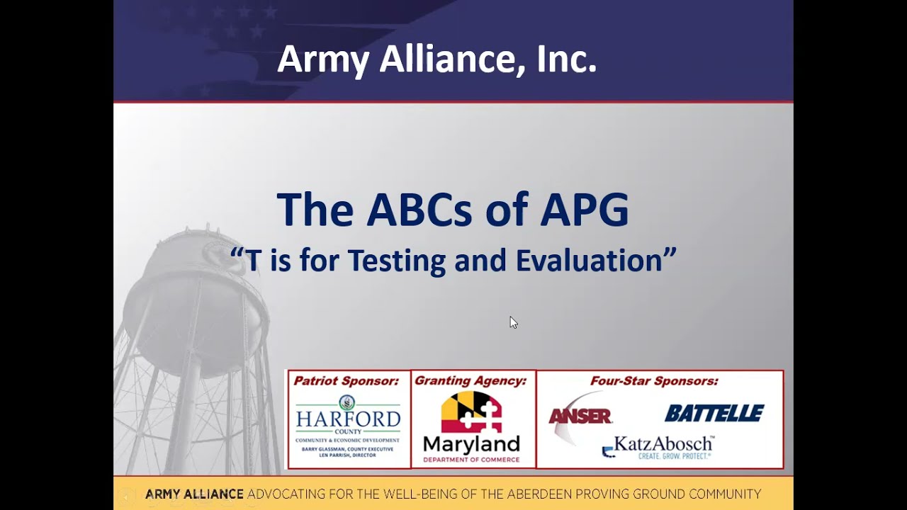 The ABC's of APG - T is for Testing and Evaluation