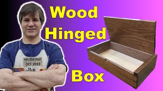 Rob uses his new woodhinge drill kit to make a dovetailed Walnut box.