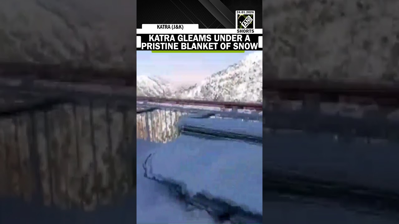 Katra receives fresh snowfall as the city blankets under bright snow