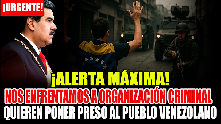 ALERT! WE ARE FACING A CRIMINAL ORGANIZATION THAT WANTS TO IMPRISONE THE VENEZUELAN PEOPLE