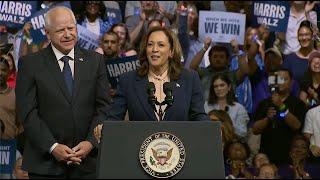 VP Kamala Harris, New Running Mate Tim Walz Hit Campaign Trail
