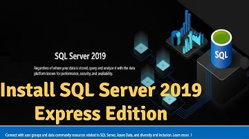 SQL Server 2019⚡️Download & Install⚡️ Create Database & Table ⚡️Free Express Edition
