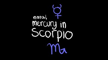 Natal Mercury in Scorpio ♏️✨️ The Unique Qualities You Possess #MercuryPlacement