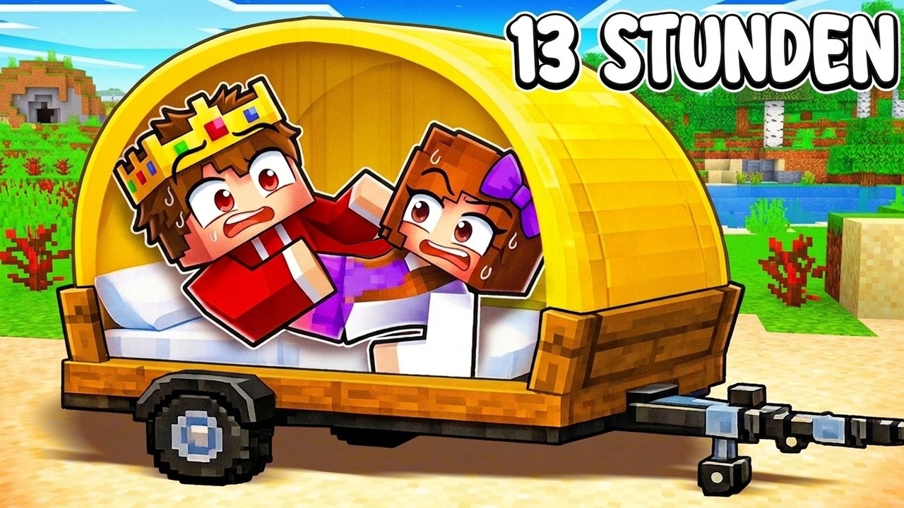 Eine NACHT im kleinsten Wohnmobil der WELT in Minecraft!