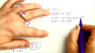 Notes 7.5 (3) - Solving Square Root Equations & Checking for Extraneous Solutions (PART 2) - HA2