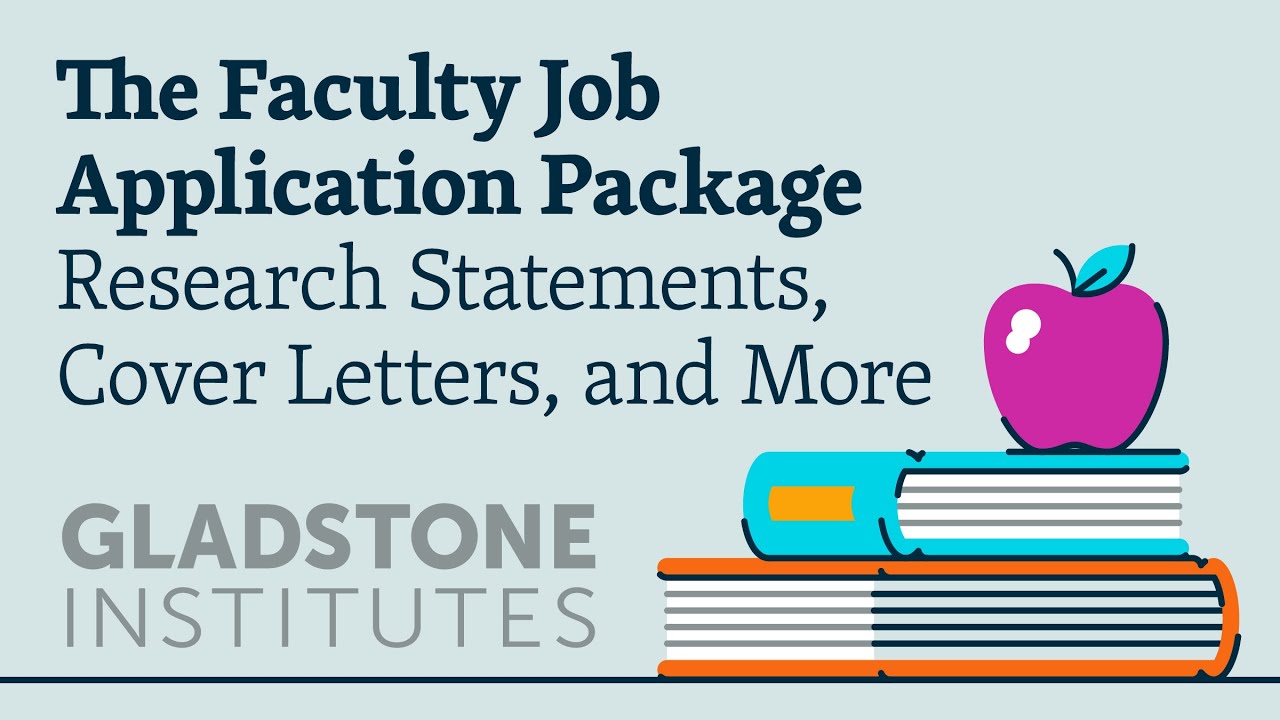 research statements for faculty job applications