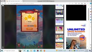 Playing Bubble Shooter Butterfly on Agame(16/3/2024) screenshot 5