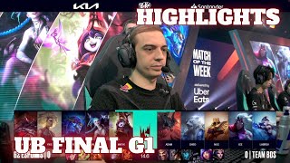 G2 vs BDS - Game 1 Highlights | Upper Final LEC Spring 2024 Playoffs | G2 Esports vs Team BDS G1