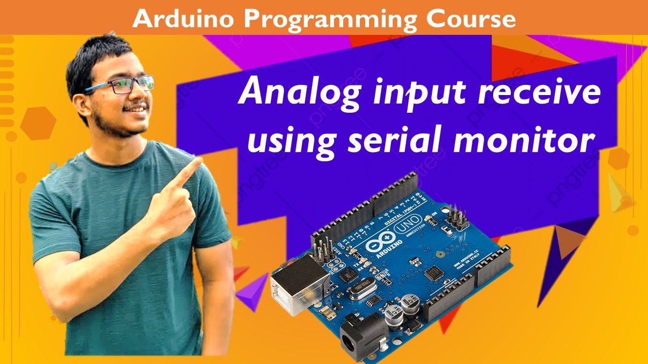 10. Arduino programming course (simulation): Analog input receive using ...