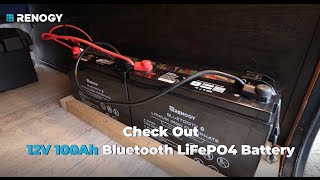 VPauexii 12V 100Ah Mini Bluetooth LiFePO4 Battery,Lithium Battery for RV,  Solar