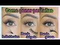 CÓMO PONER PESTAÑAS POSTIZAS FÁCIL | TRES ESTILOS ♥♥♥ Andy Lo