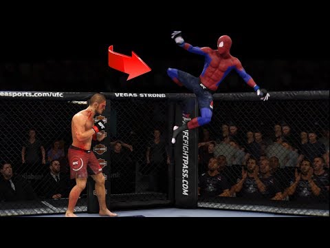 видео: ЧЕЛОВЕК-ПАУК и его САМЫЕ НЕВЕРОЯТНЫЕ МОМЕНТЫ в UFC 3/Spider-Man ЛУЧШИЕ НОКАУТЫ