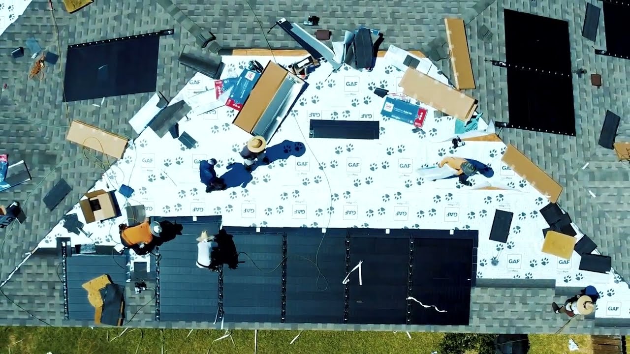 GAF Timberline Solar Shingles |  Installation in Austin, Texas | KangaRoof