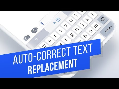 How to Use Auto-Correct Text Replacement on iPhone