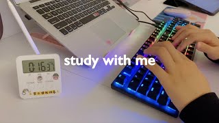 study with me: mechanical keyboard typing (1 hour, real time) ⌨️💊 screenshot 5