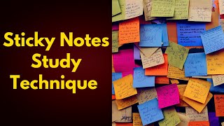 Sticky Notes Study Technique for FlashSpeed Revision #studytips