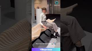 Omg Look At This Magic Wooden Bench  Its Like A Giant Fidget Spinner For Your Butt  art