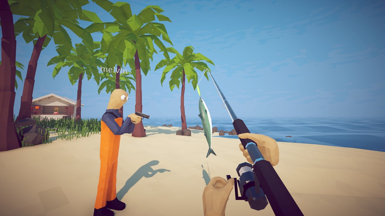 A fishing game with GUNS