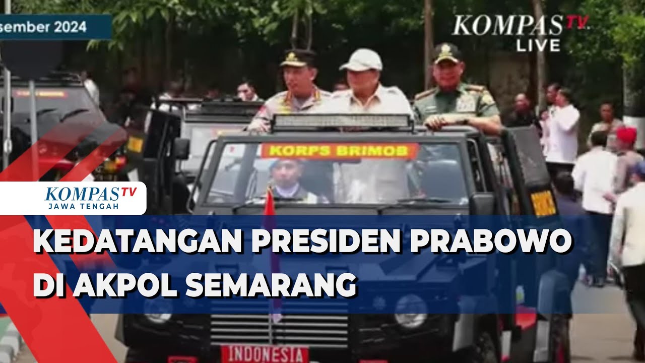 Kedatangan Presiden Prabowo di Akpol Semarang