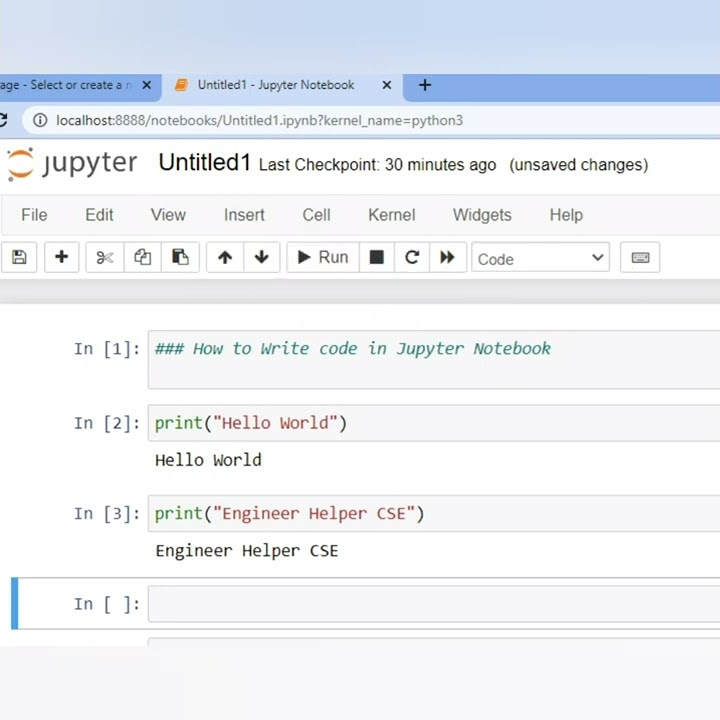 1.First Code in Python Using Jupyter Notebook 🌐 - YouTube