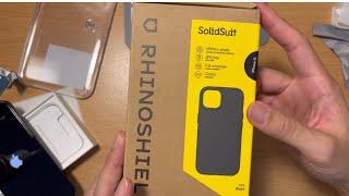 RHINOSHIELD SolidSuit Black for iPhone 15 6.1”