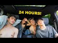 Living Inside A Car For 24 Hours Challenge | Lucas and Marcus