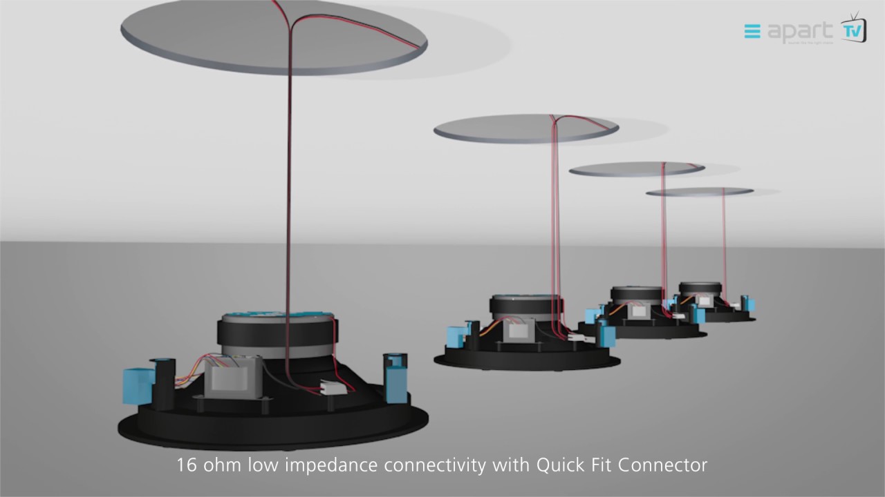 Apart Cm608 6 5 2 Way Hifi Ceiling Speaker 8 Ohms 40w Audio Volt Audio Volt