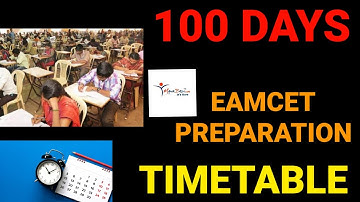 TS EAMCET | AP EAPCET 2023  💯 DAYS PREPARATION TIME TABLE