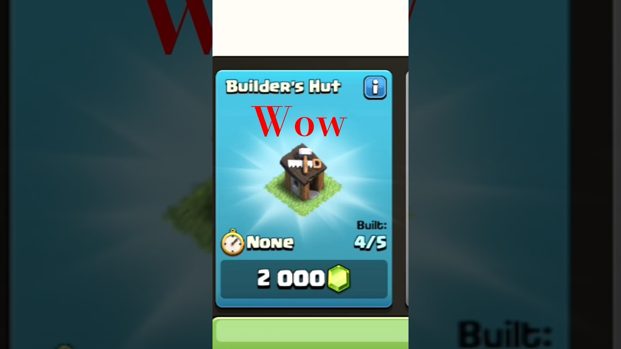 when you unlock 5th builder in coc🥺 