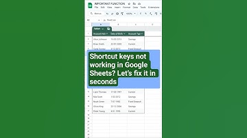 Shortcut keys not working in Google Sheets? Let’s fix it in seconds. #googlesheets #keyboard