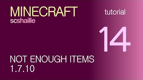 EN Minecraft tutorials: Not Enough Items 1.7.10 (NEI 1.7.10) - how to download and install the mod