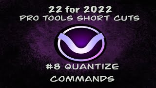 Pro Tools Top 22 shortcuts for 2022 #8 -  One Click Quantize