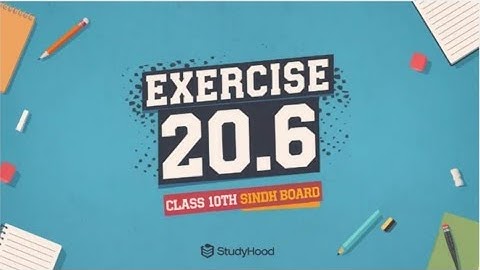 Math || Class 10 || exercise 20.6 { question 3} SINDH BOARD.