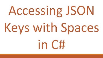 Accessing JSON Keys with Spaces in C#