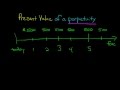 Present Value of a Perpetuity