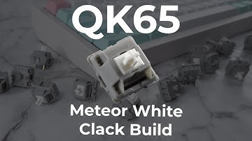 Meteor White Typing Sounds ASMR | QK65(Clack Build)