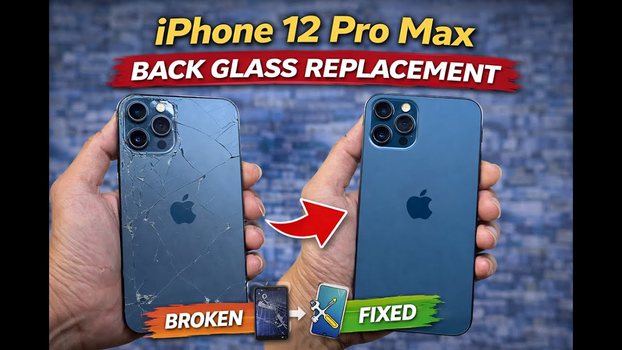 iPhone 12 Pro Max Back Glass Replacement | Relaxing Phone Repair ASMR