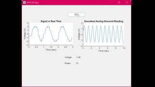 MATLAB Sinusoidal Tracking Design App