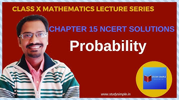 Chapter 15 Probability Exercise 15.1 Question 6 7 8 9 | Study Simple
