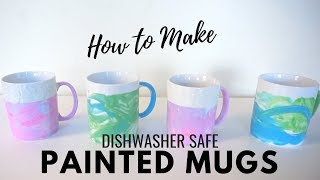 DIY PAINTED MUGS | Easy Customized Gifts