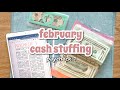 cash envelope/ sinking funds stuffing & counting | feb no. 1 | low income college student budget